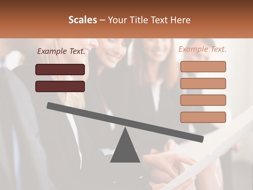 A Group Of Business People Sitting At A Table PowerPoint Template