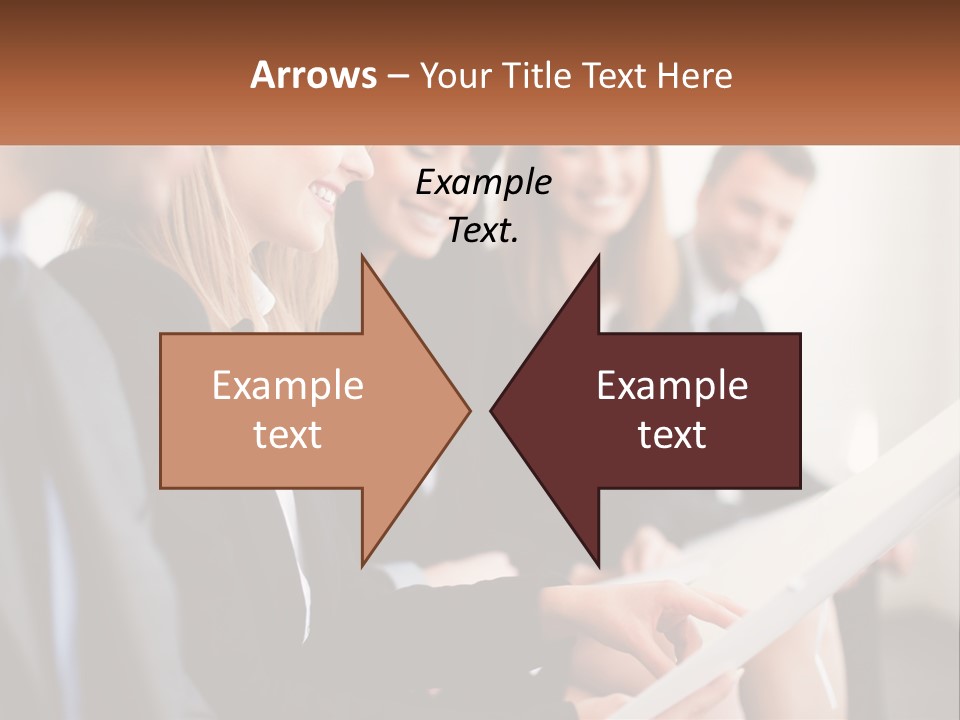 A Group Of Business People Sitting At A Table PowerPoint Template