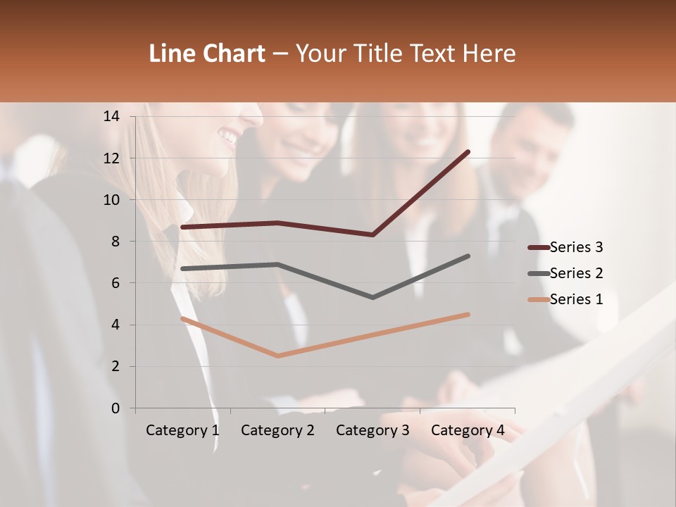 A Group Of Business People Sitting At A Table PowerPoint Template