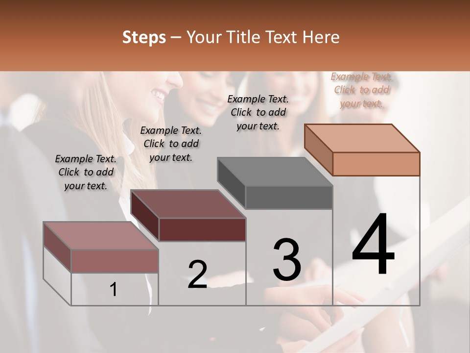 A Group Of Business People Sitting At A Table PowerPoint Template