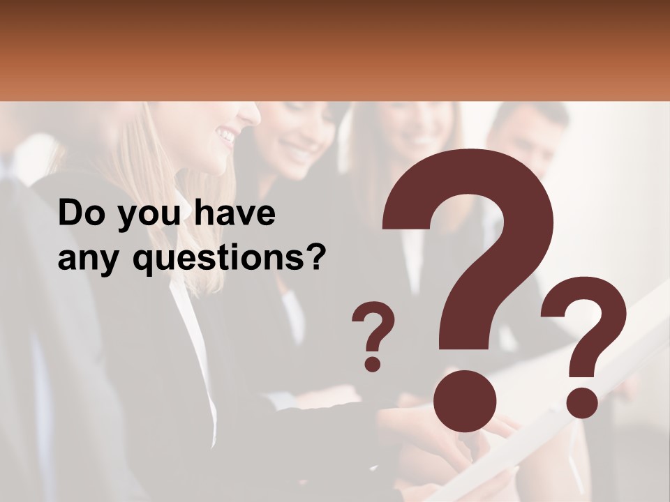 A Group Of Business People Sitting At A Table PowerPoint Template