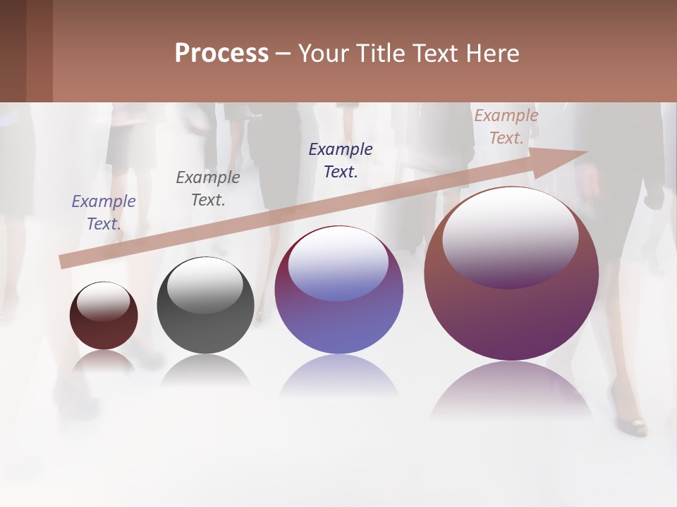 A Group Of Business People Standing In A Room PowerPoint Template