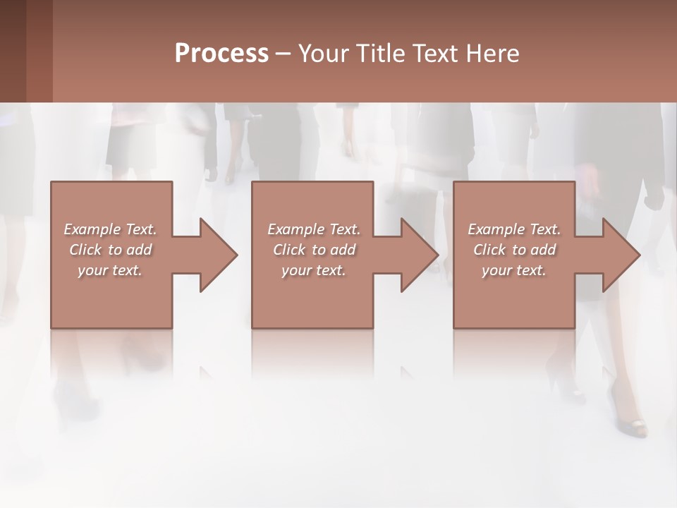 A Group Of Business People Standing In A Room PowerPoint Template