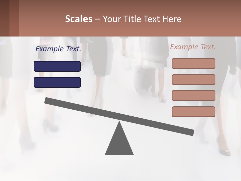 A Group Of Business People Standing In A Room PowerPoint Template