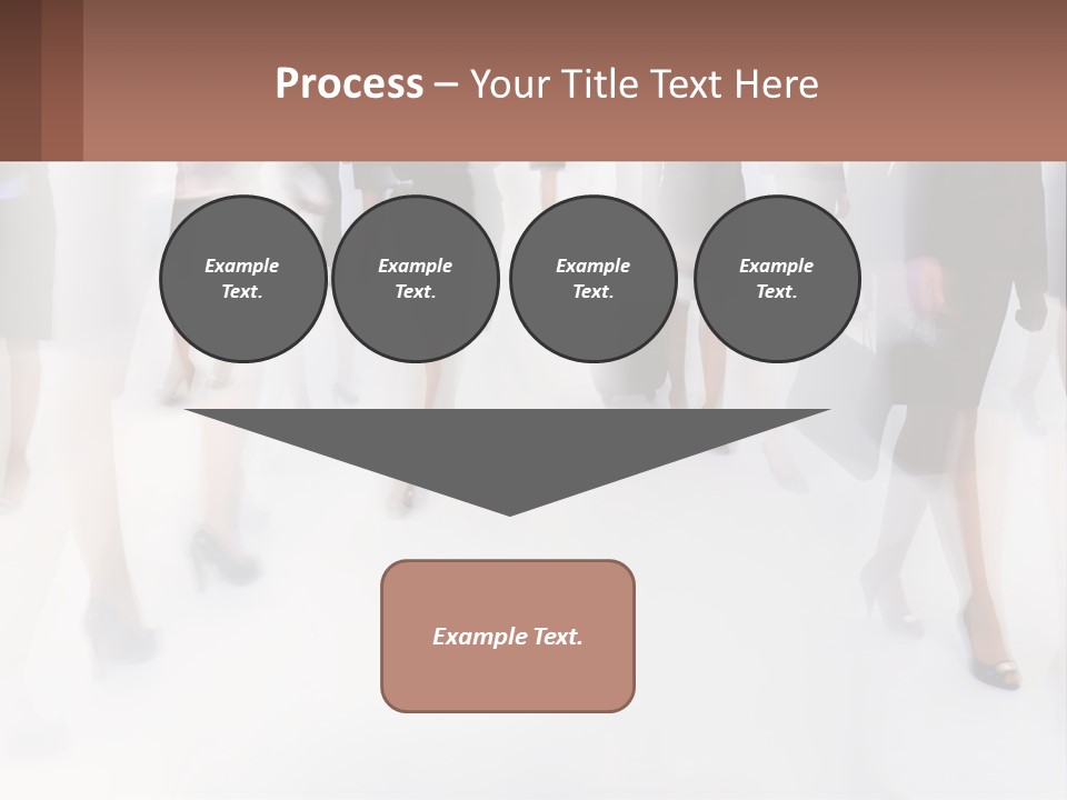 A Group Of Business People Standing In A Room PowerPoint Template
