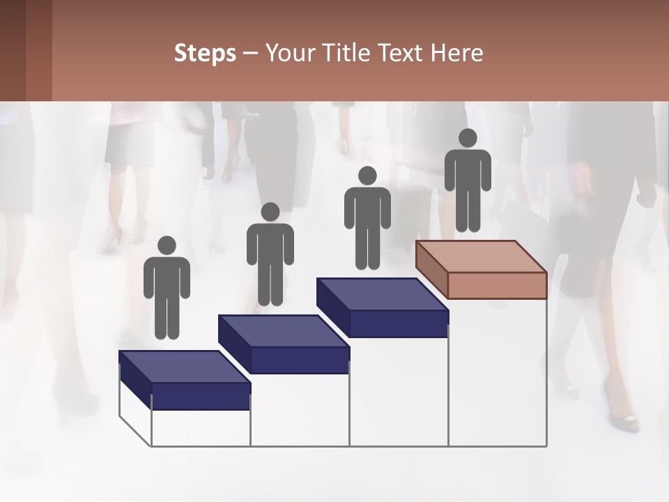 A Group Of Business People Standing In A Room PowerPoint Template