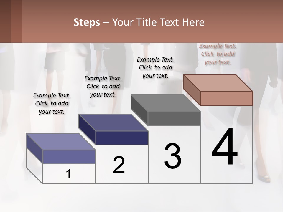 A Group Of Business People Standing In A Room PowerPoint Template