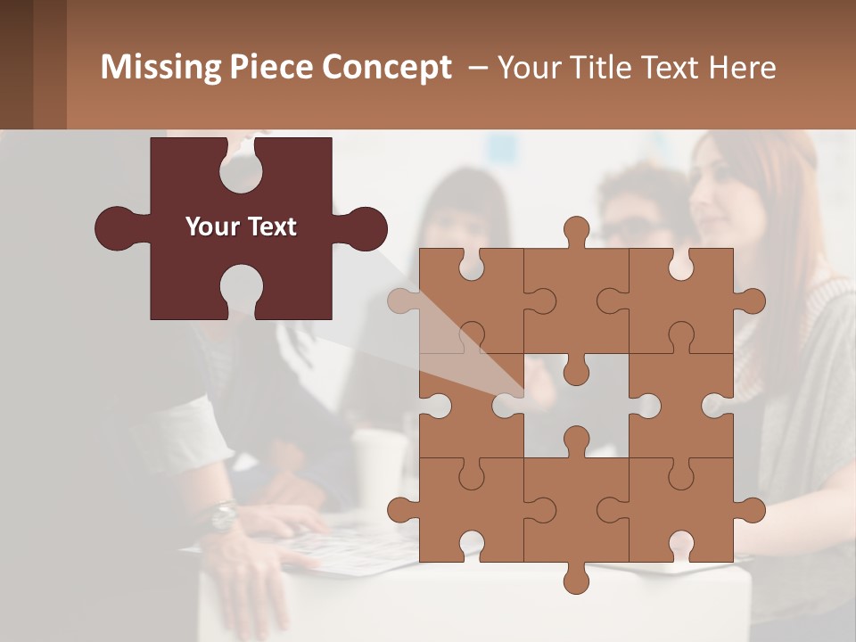 A Group Of People Sitting Around A Table Talking PowerPoint Template