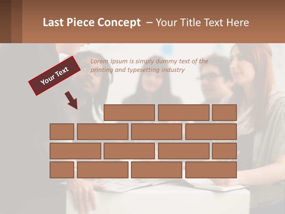 A Group Of People Sitting Around A Table Talking PowerPoint Template