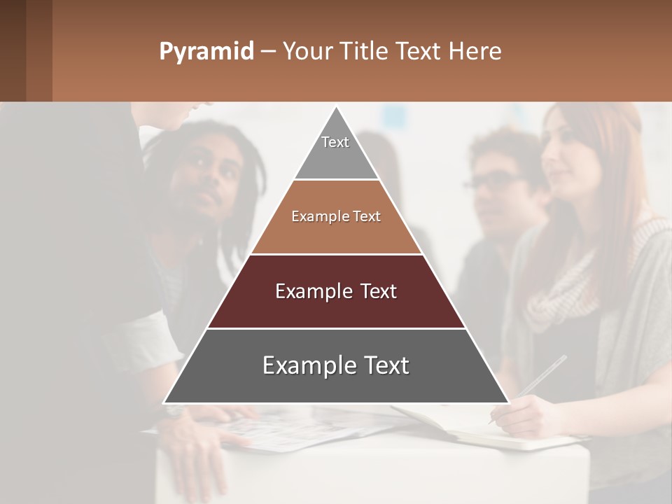 A Group Of People Sitting Around A Table Talking PowerPoint Template
