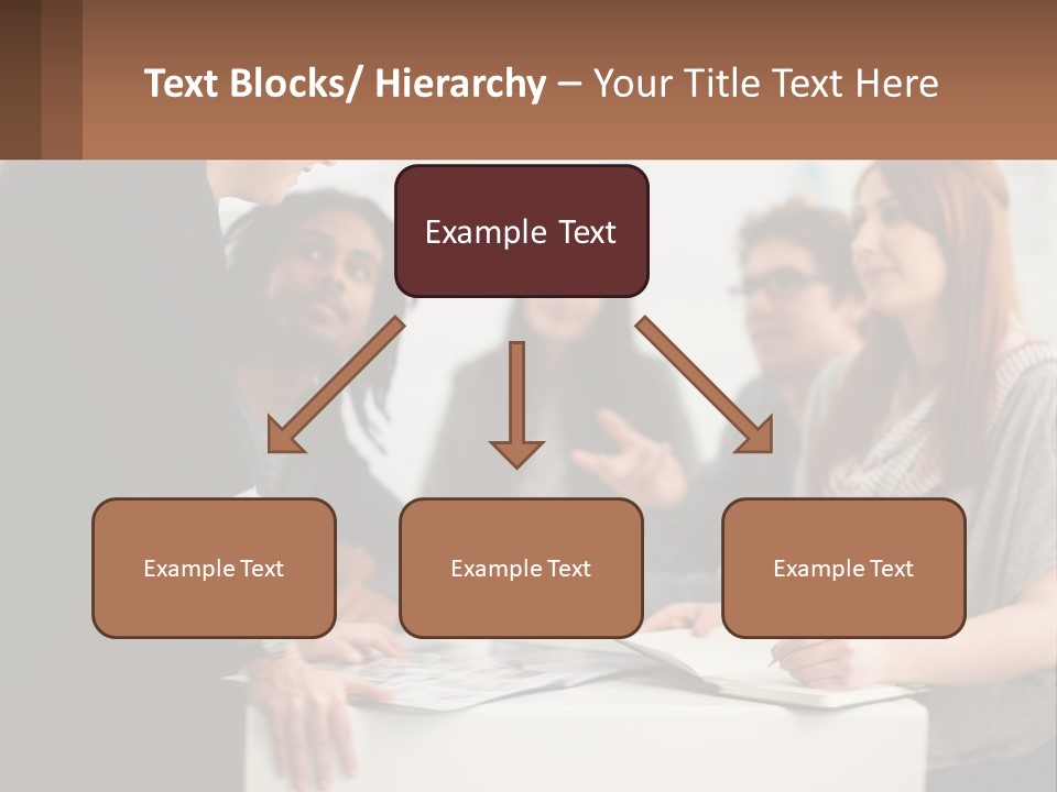 A Group Of People Sitting Around A Table Talking PowerPoint Template