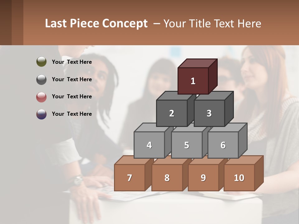 A Group Of People Sitting Around A Table Talking PowerPoint Template