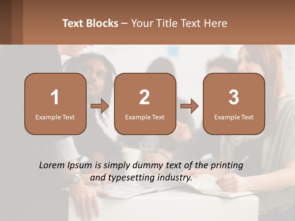 A Group Of People Sitting Around A Table Talking PowerPoint Template