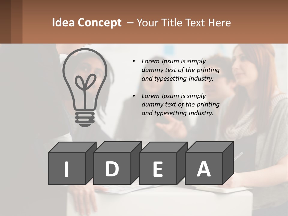 A Group Of People Sitting Around A Table Talking PowerPoint Template