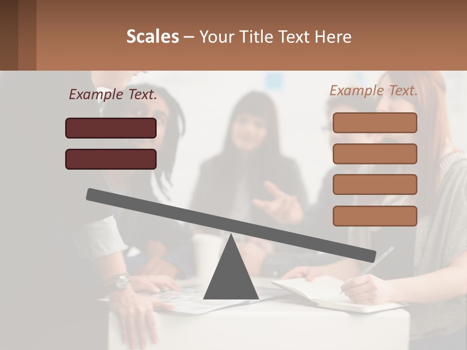 A Group Of People Sitting Around A Table Talking PowerPoint Template