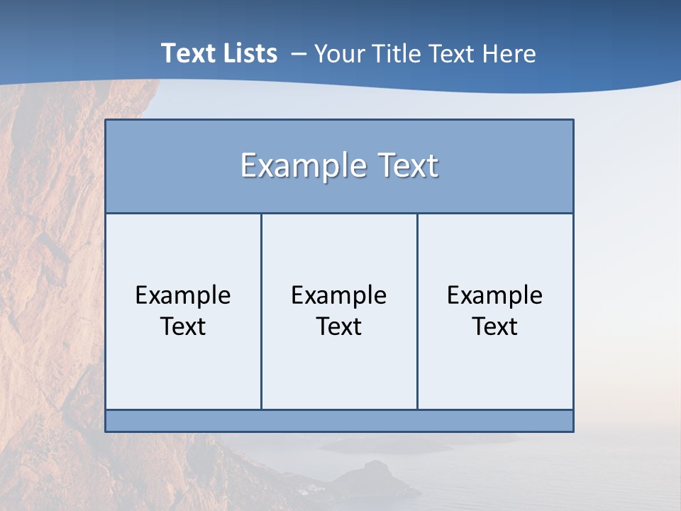 A Man Climbing Up A Cliff With The Ocean In The Background PowerPoint Template