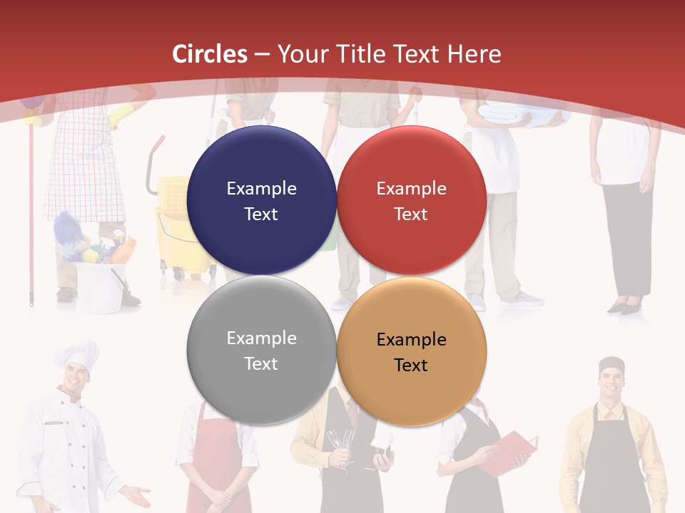 A Group Of People Standing In Front Of A Red Background PowerPoint Template