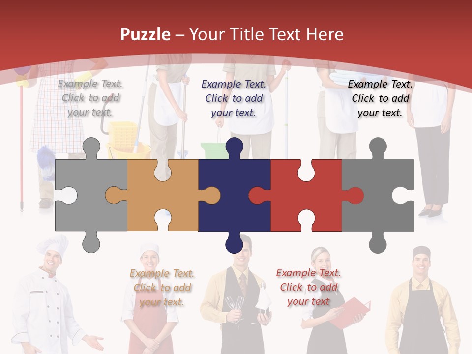 A Group Of People Standing In Front Of A Red Background PowerPoint Template