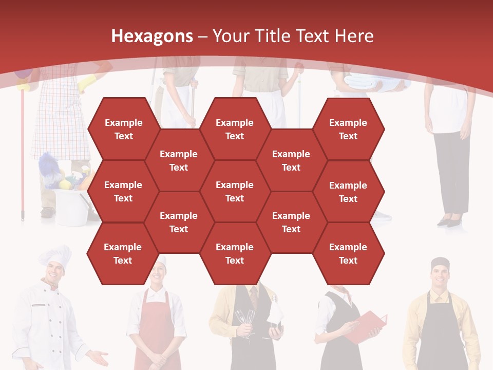 A Group Of People Standing In Front Of A Red Background PowerPoint Template