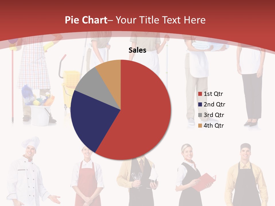 A Group Of People Standing In Front Of A Red Background PowerPoint Template