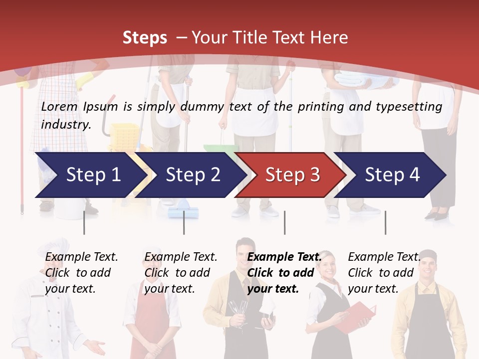A Group Of People Standing In Front Of A Red Background PowerPoint Template