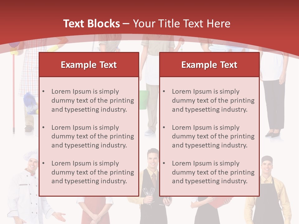 A Group Of People Standing In Front Of A Red Background PowerPoint Template