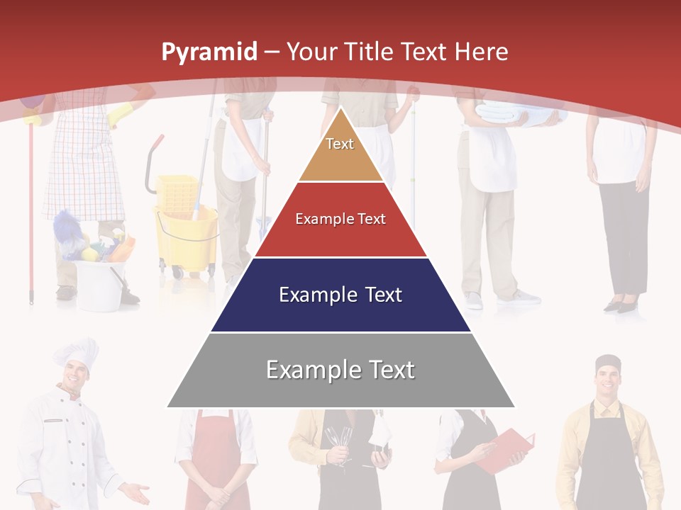 A Group Of People Standing In Front Of A Red Background PowerPoint Template