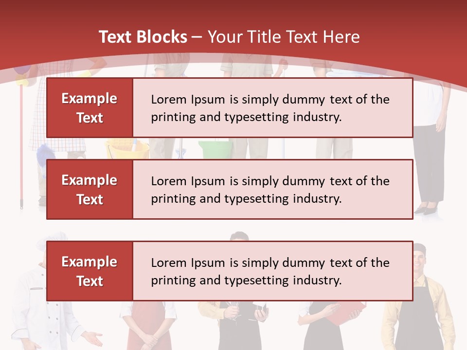 A Group Of People Standing In Front Of A Red Background PowerPoint Template