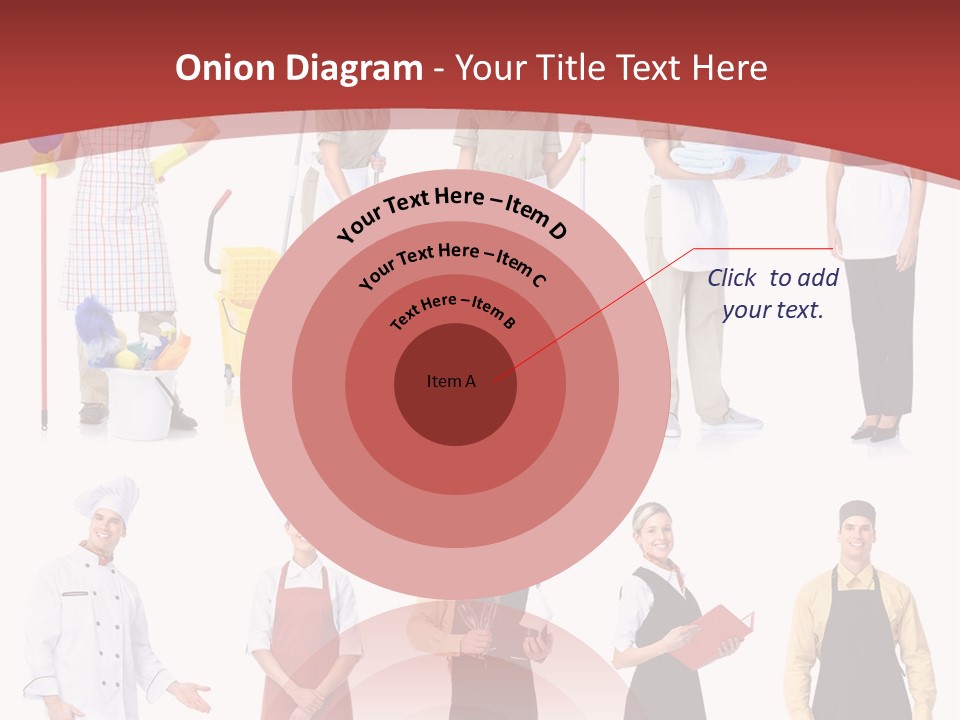 A Group Of People Standing In Front Of A Red Background PowerPoint Template