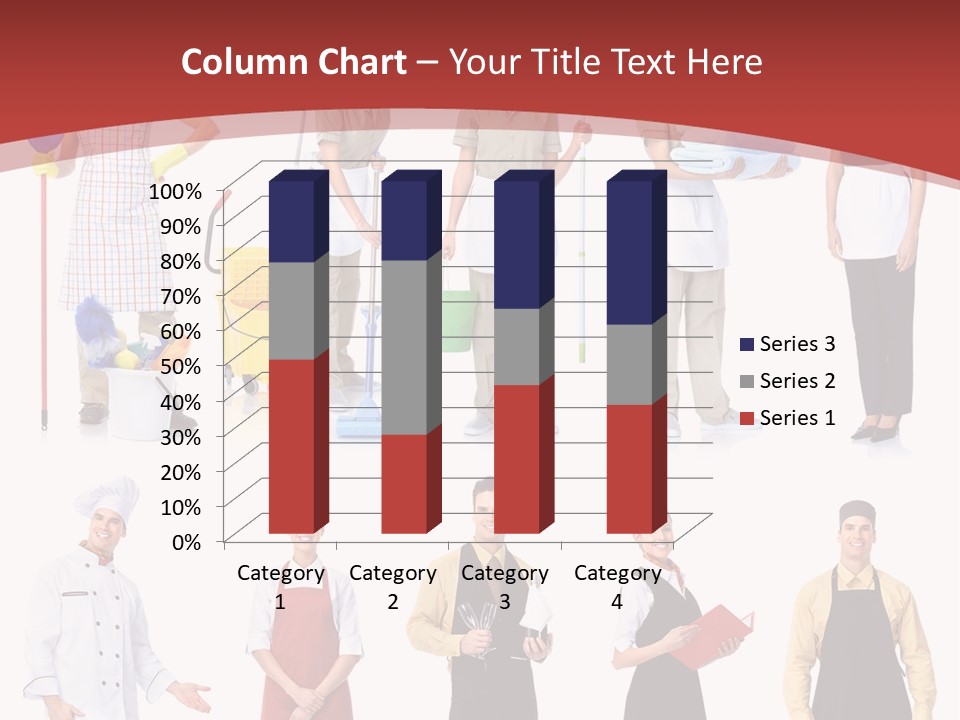 A Group Of People Standing In Front Of A Red Background PowerPoint Template