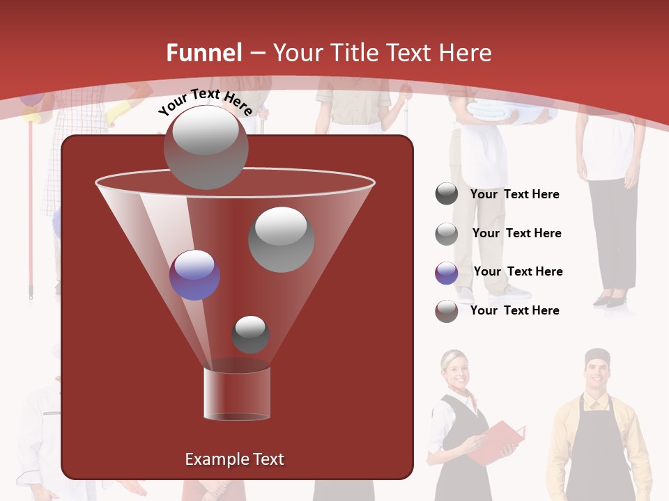 A Group Of People Standing In Front Of A Red Background PowerPoint Template