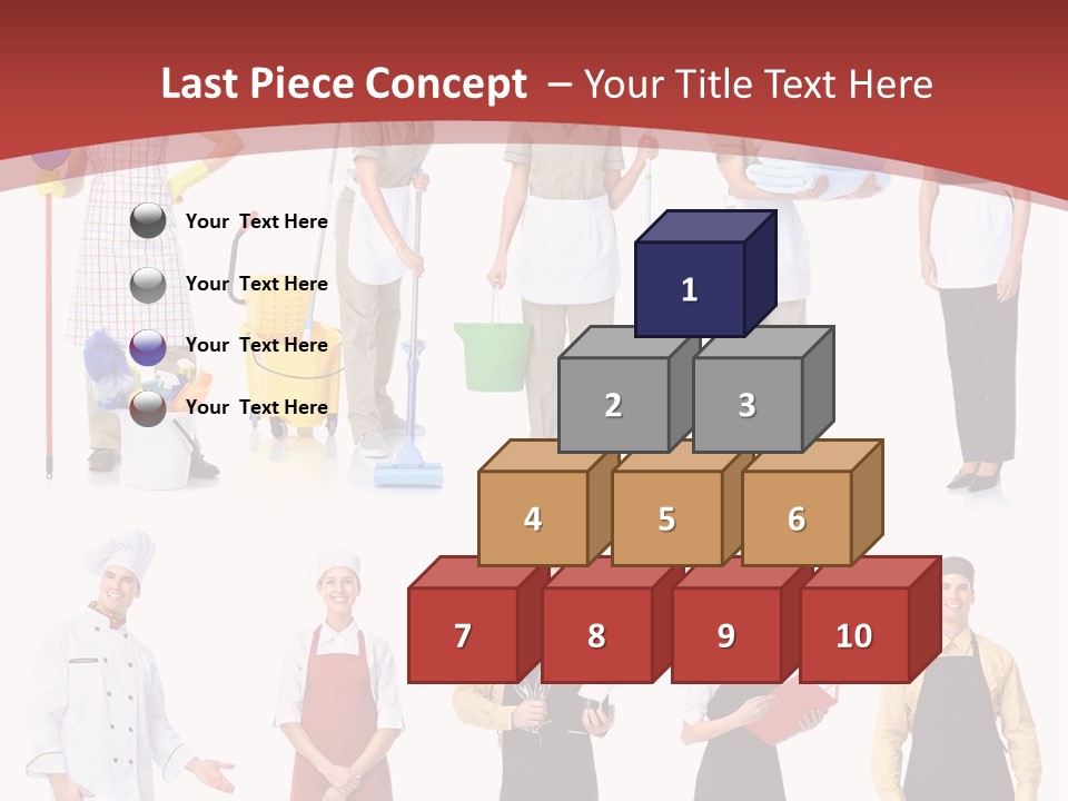 A Group Of People Standing In Front Of A Red Background PowerPoint Template