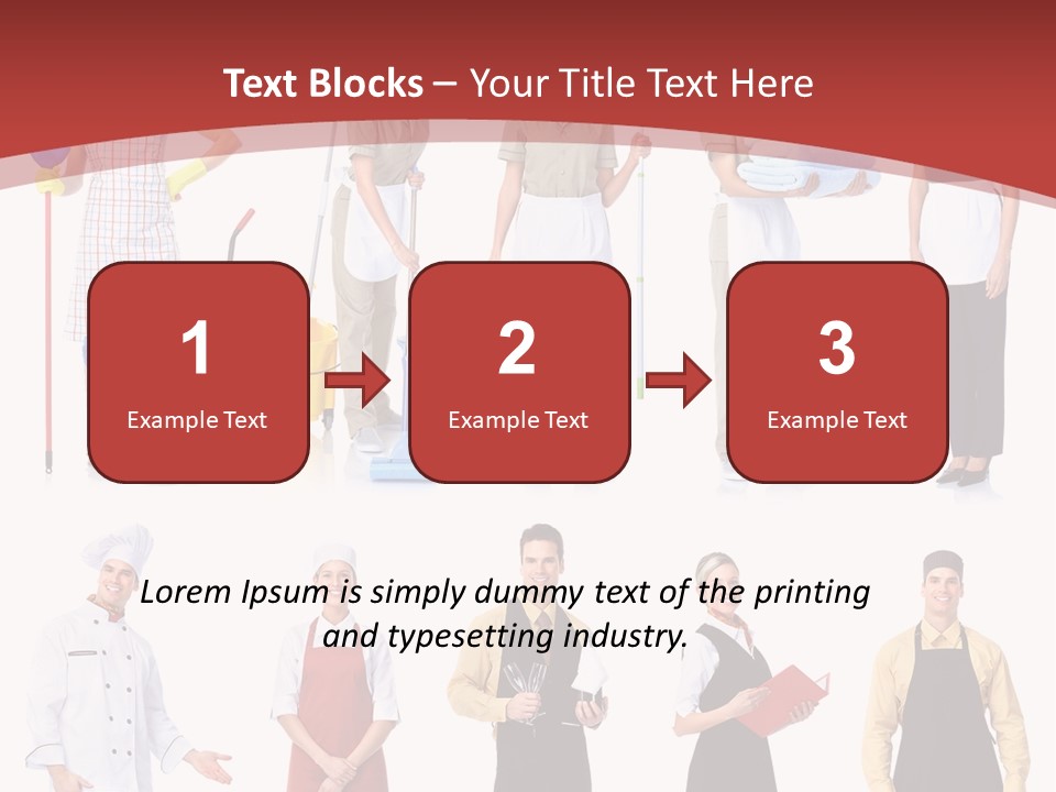 A Group Of People Standing In Front Of A Red Background PowerPoint Template