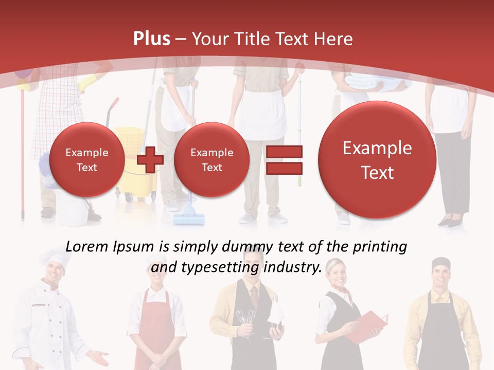 A Group Of People Standing In Front Of A Red Background PowerPoint Template