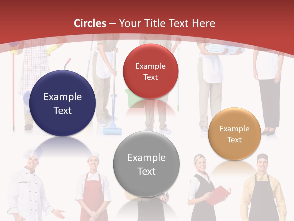 A Group Of People Standing In Front Of A Red Background PowerPoint Template