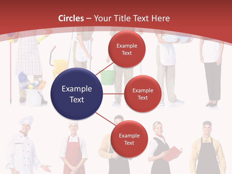 A Group Of People Standing In Front Of A Red Background PowerPoint Template
