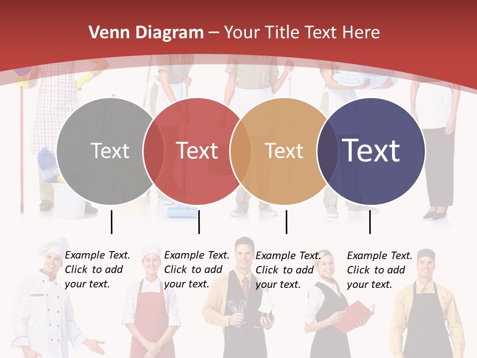 A Group Of People Standing In Front Of A Red Background PowerPoint Template