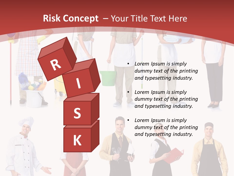 A Group Of People Standing In Front Of A Red Background PowerPoint Template
