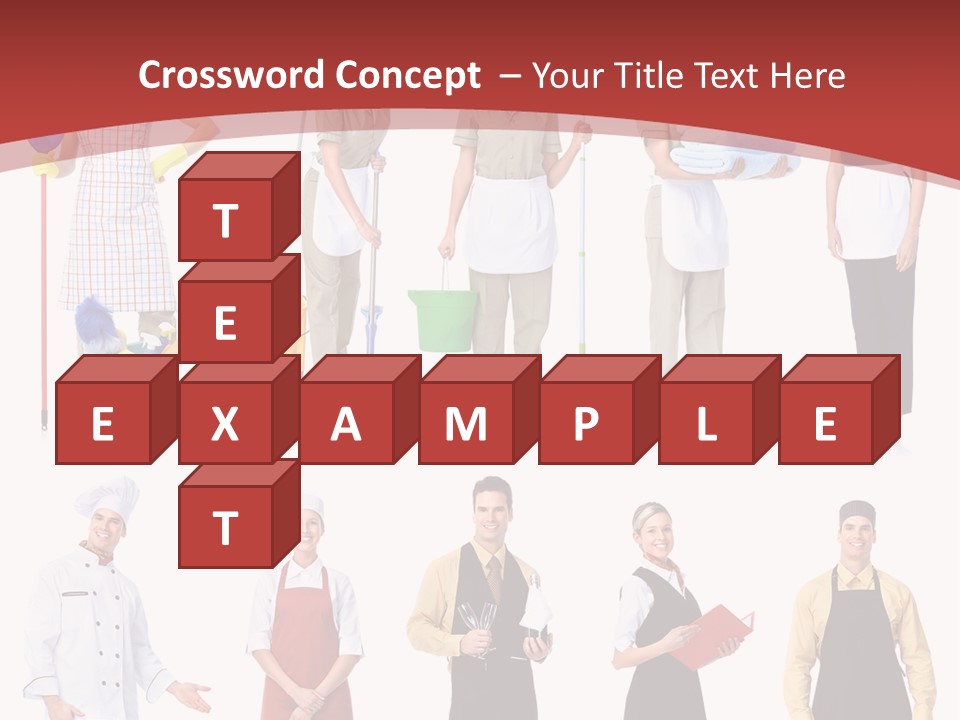 A Group Of People Standing In Front Of A Red Background PowerPoint Template