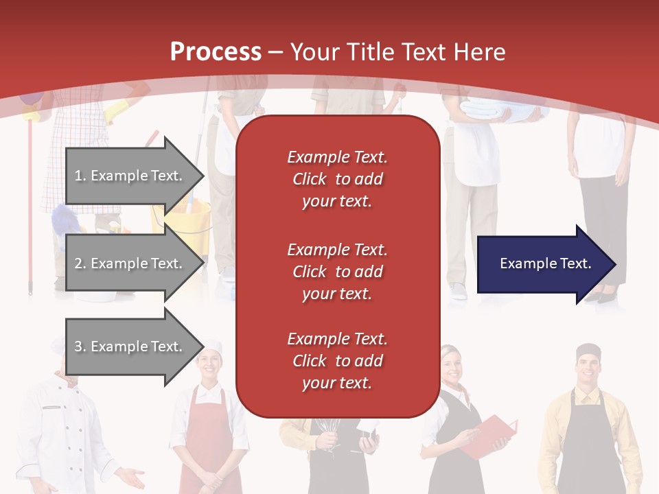 A Group Of People Standing In Front Of A Red Background PowerPoint Template