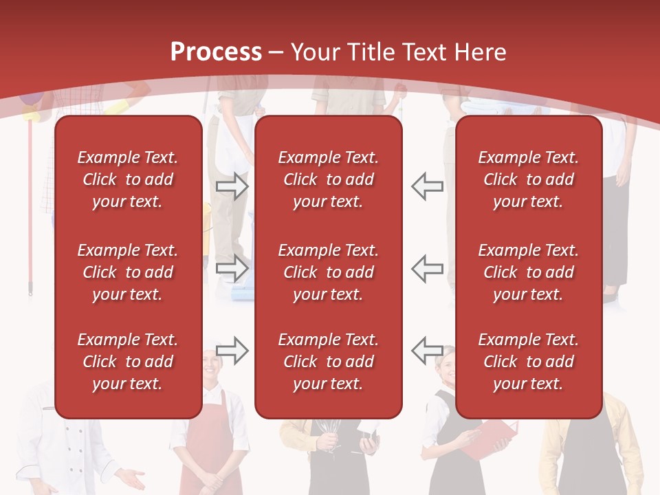 A Group Of People Standing In Front Of A Red Background PowerPoint Template
