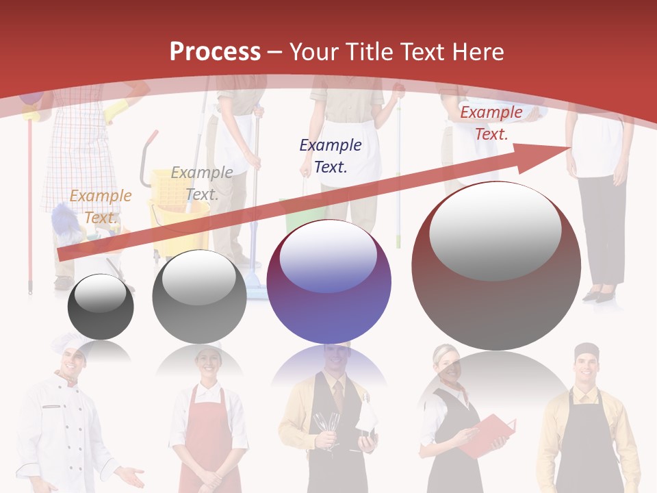A Group Of People Standing In Front Of A Red Background PowerPoint Template