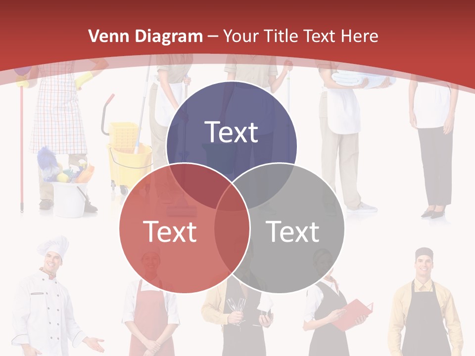 A Group Of People Standing In Front Of A Red Background PowerPoint Template