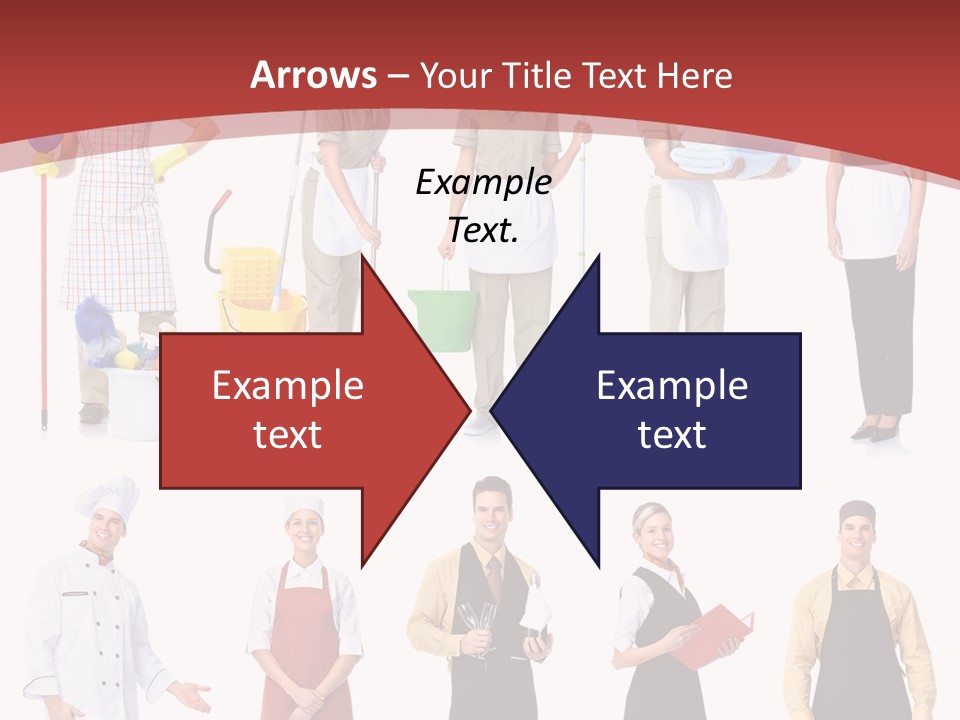 A Group Of People Standing In Front Of A Red Background PowerPoint Template