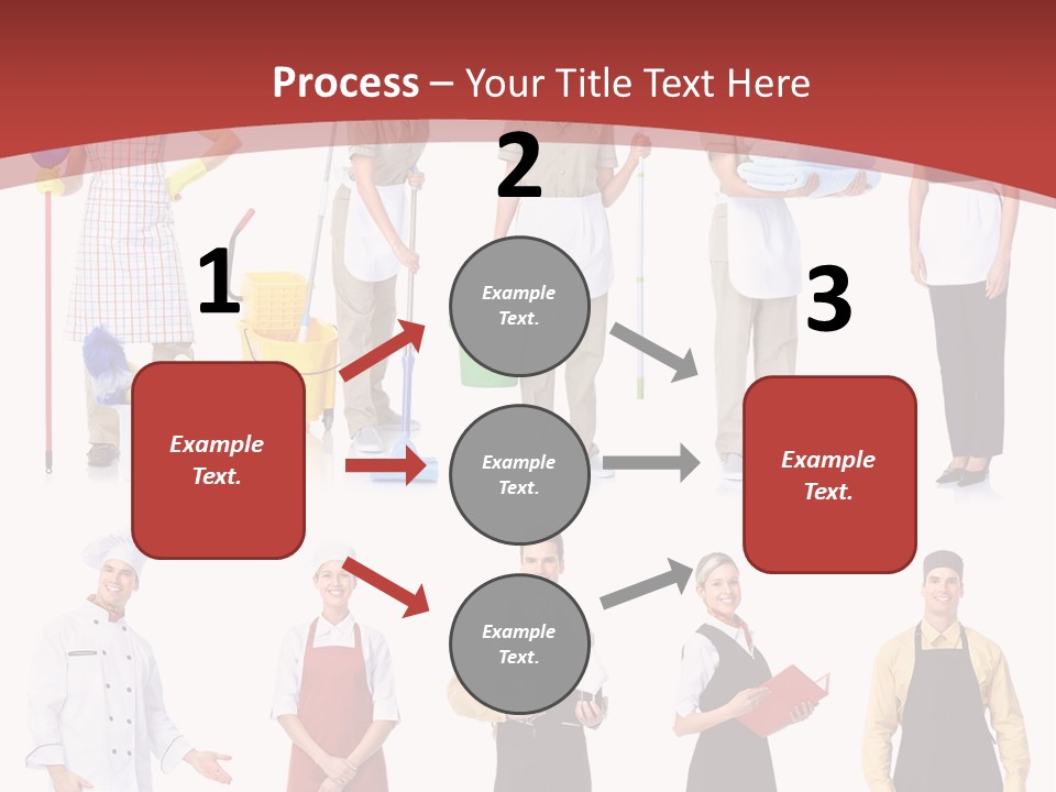 A Group Of People Standing In Front Of A Red Background PowerPoint Template