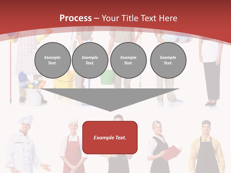 A Group Of People Standing In Front Of A Red Background PowerPoint Template