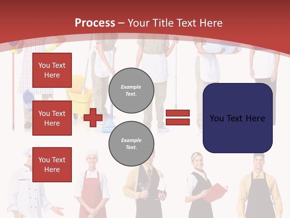 A Group Of People Standing In Front Of A Red Background PowerPoint Template