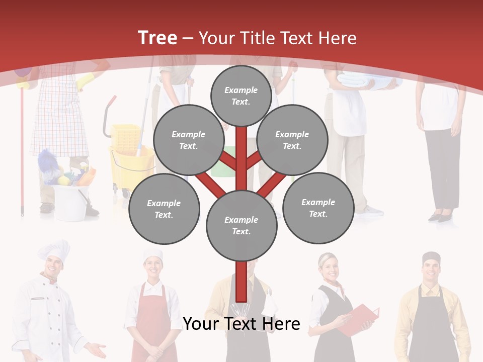 A Group Of People Standing In Front Of A Red Background PowerPoint Template
