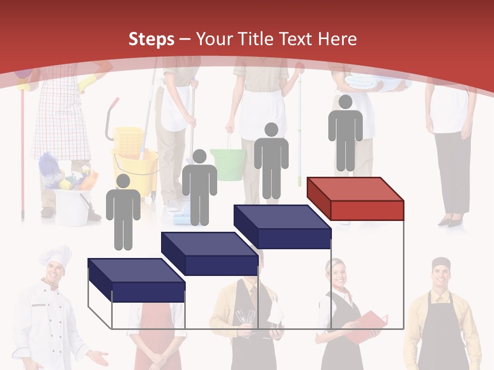 A Group Of People Standing In Front Of A Red Background PowerPoint Template