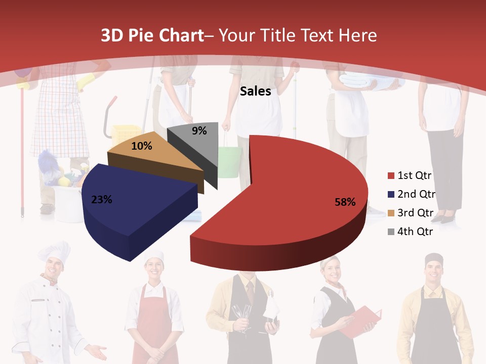 A Group Of People Standing In Front Of A Red Background PowerPoint Template